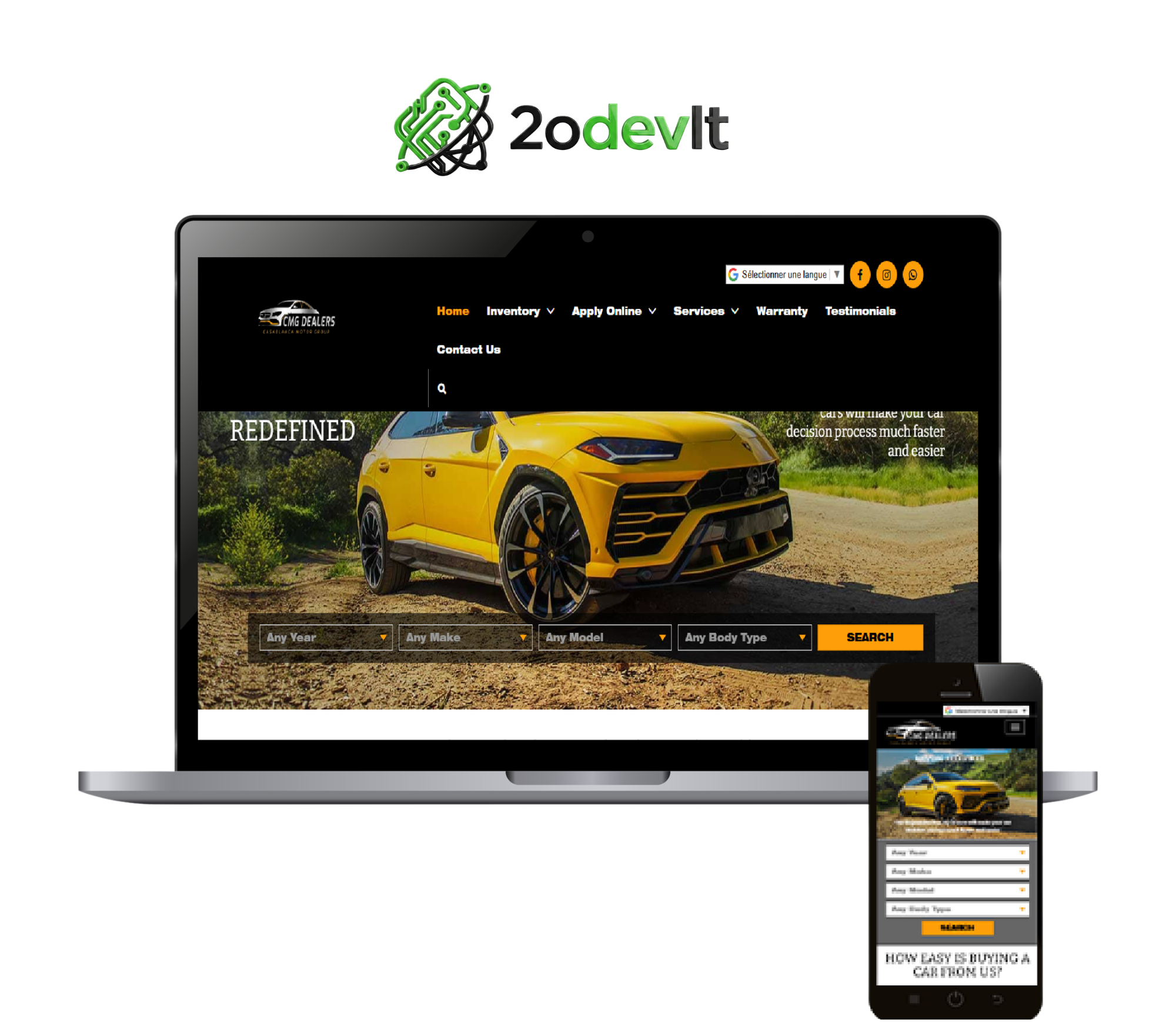 Création d’un Site Web Professionnel pour Casablanca Motor Group